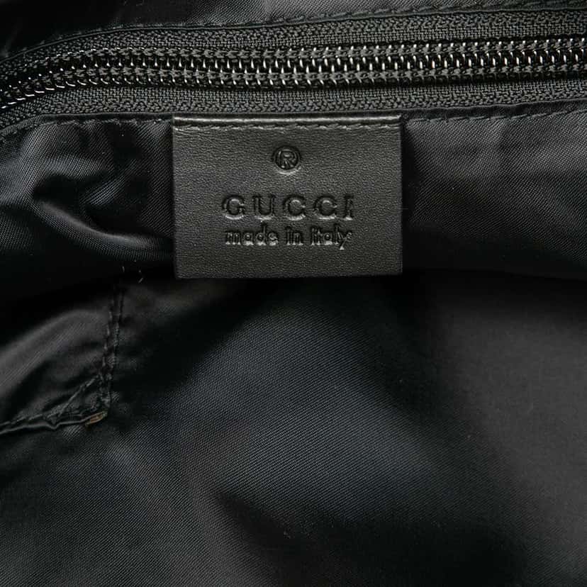 Gucci Diamante Nylon Web Tote Black Very good condition - Box View
