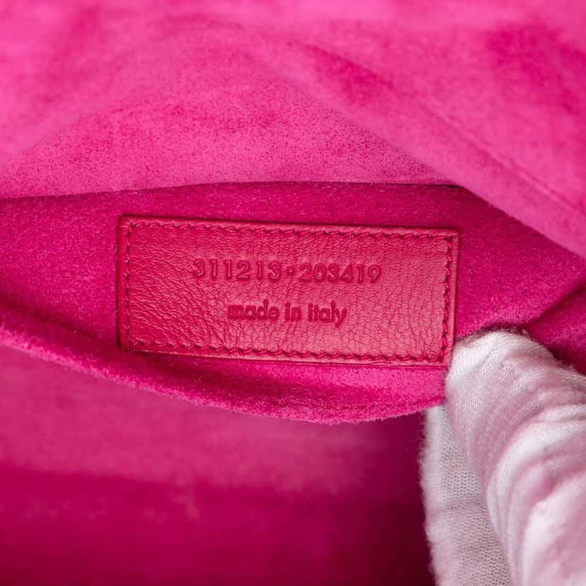 Saint Laurent Leather Chyc Ligne Clutch Pink Leather Very good condition - Box View