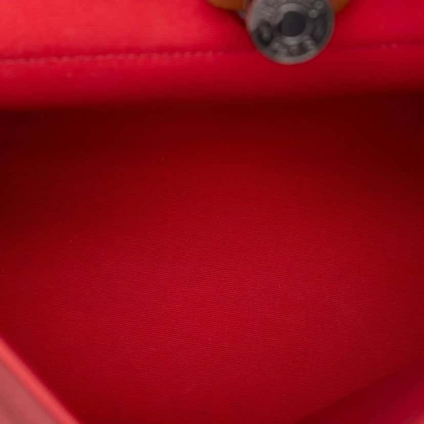 Hermès Toile Herbag Zip 31 Red Canvas Very good condition - Box View