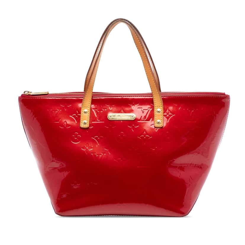 Louis Vuitton Monogram Vernis Bellevue PM Red Leather Very good condition - Front View
