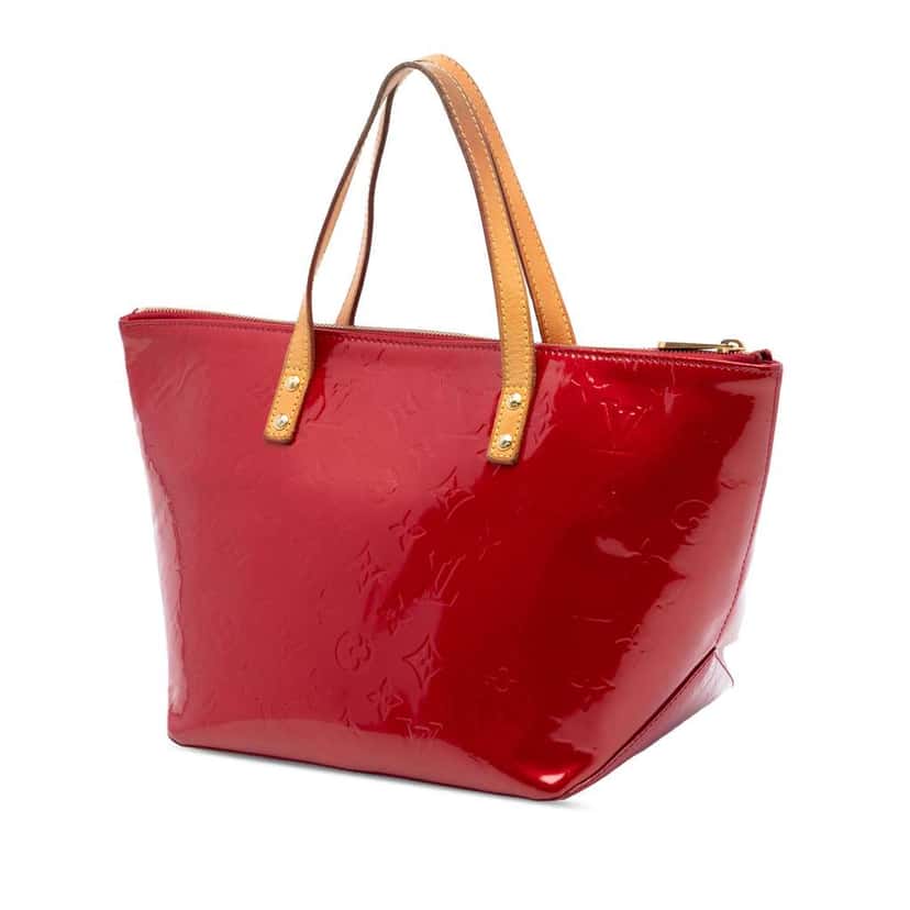 Louis Vuitton Monogram Vernis Bellevue PM Red Leather Very good condition - Back View