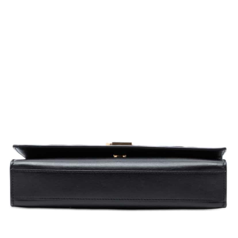 Saint Laurent Medium Lambskin Cloud Star Patchwork Monogram Kate Crossbody Black Leather Very good condition - Inside View