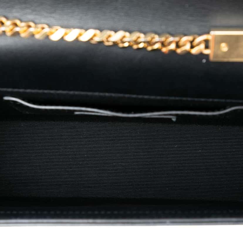 Saint Laurent Medium Lambskin Cloud Star Patchwork Monogram Kate Crossbody Black Leather Very good condition - Model View