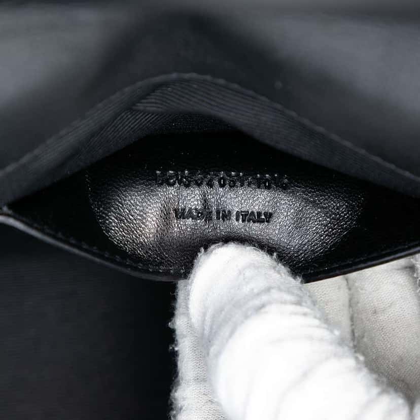 Saint Laurent Medium Lambskin Cloud Star Patchwork Monogram Kate Crossbody Black Leather Very good condition - Box View