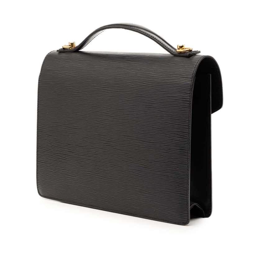Louis Vuitton Epi Monceau 28 Black Leather Good condition - Back View