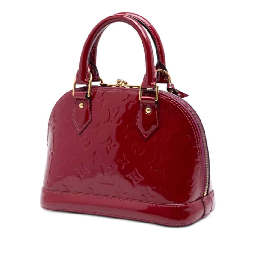 Louis Vuitton Monogram Vernis Alma BB Red Leather Very good condition - Back View