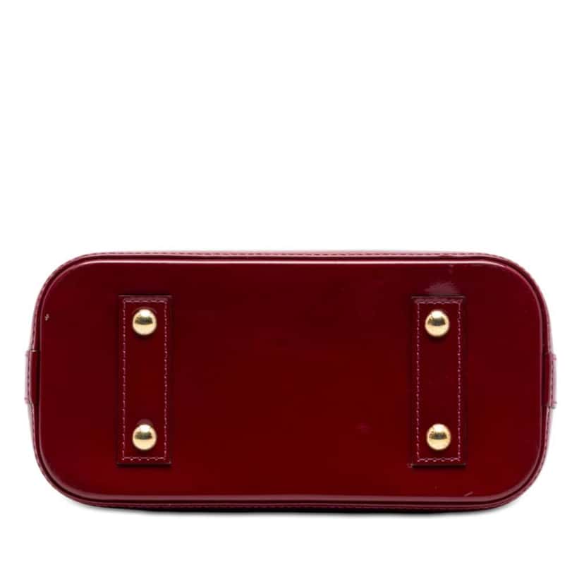 Louis Vuitton Monogram Vernis Alma BB Red Leather Very good condition - Inside View