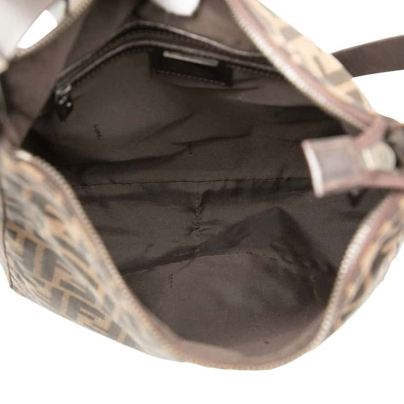 Fendi Zucca Canvas Shoulder Bag Brown Canvas Very good condition - Model View