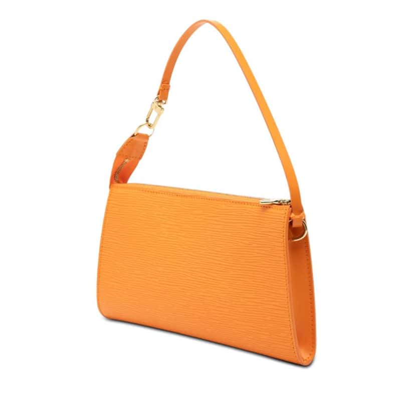 Louis Vuitton Epi Pochette Accessoires Orange Leather Very good condition - Back View