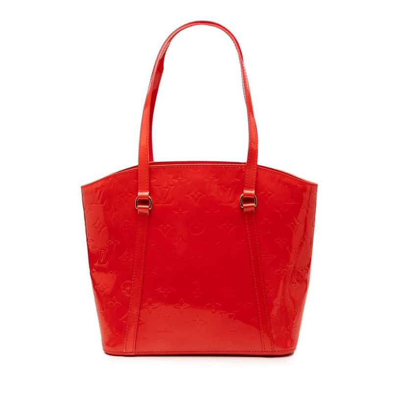 Louis Vuitton Monogram Vernis Avalon MM Red Leather Very good condition - Front View