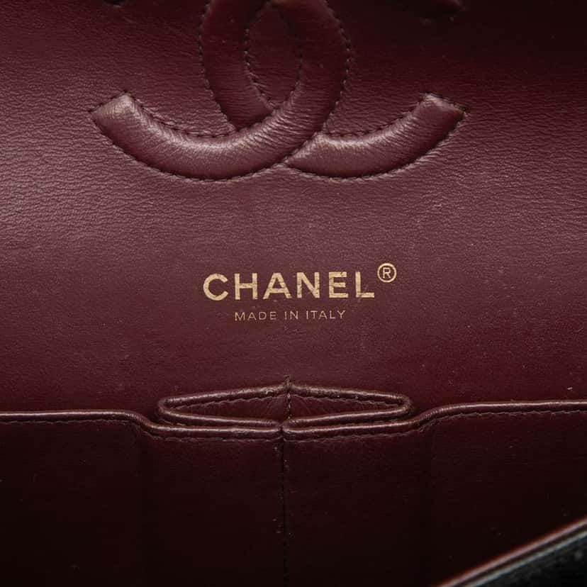 Chanel Medium Classic Caviar Double Flap Black Leather Very good condition - Box View