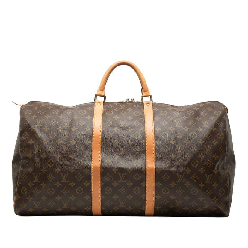 Louis Vuitton Monogram Keepall 60 Brown Very good condition - Front View