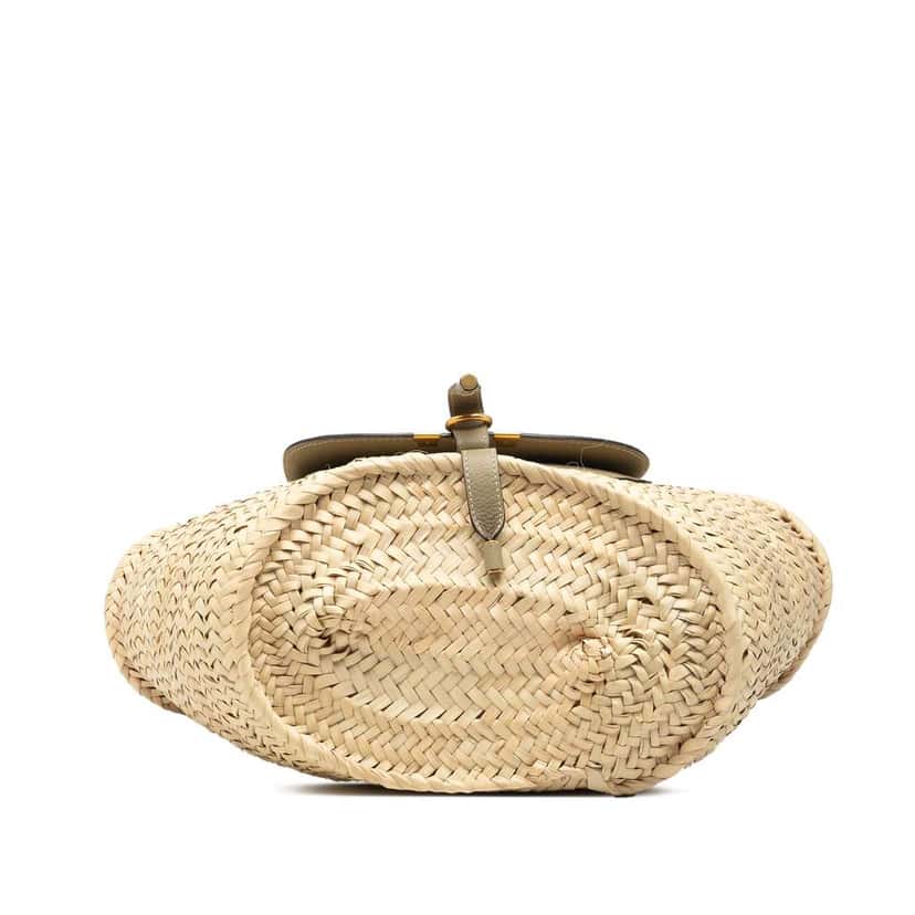 Chloé Medium Raffia Marcie Basket Tote Beige Very good condition - Inside View