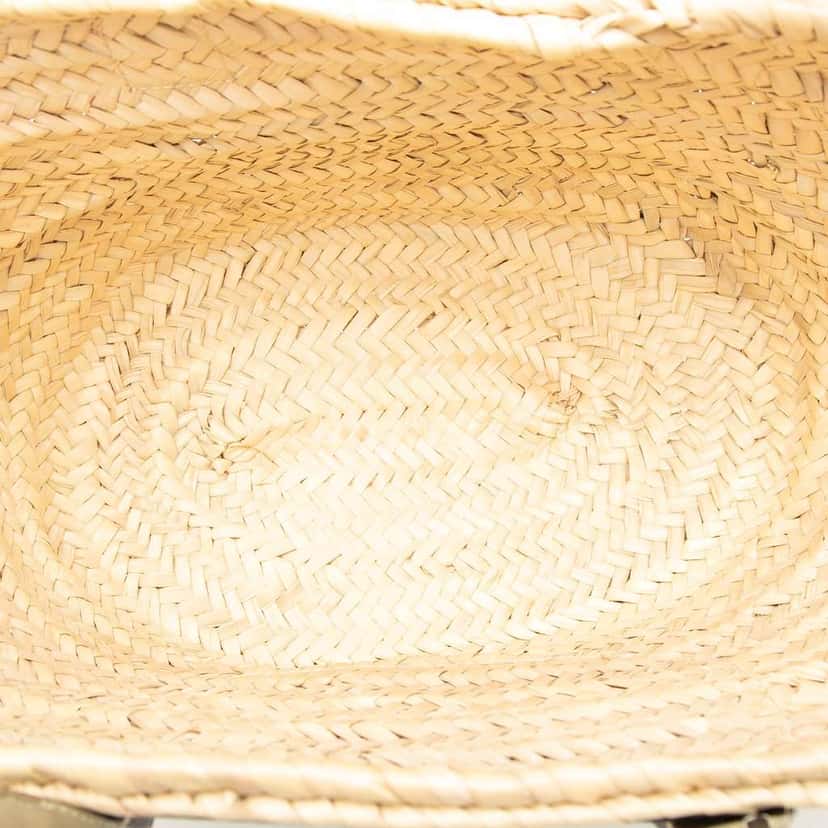 Chloé Medium Raffia Marcie Basket Tote Beige Very good condition - Model View