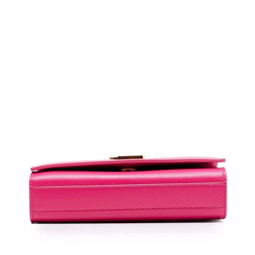 Saint Laurent Small Grain De Poudre Monogram Kate Crossbody Pink Leather Very good condition - Inside View