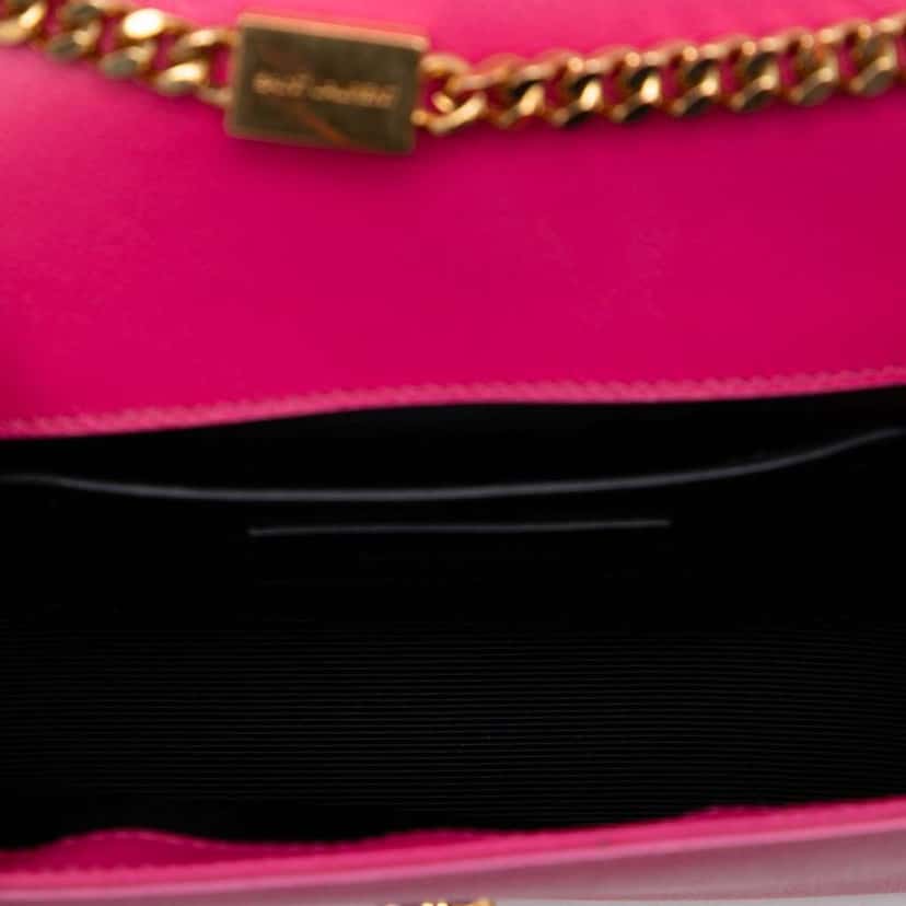 Saint Laurent Small Grain De Poudre Monogram Kate Crossbody Pink Leather Very good condition - Model View