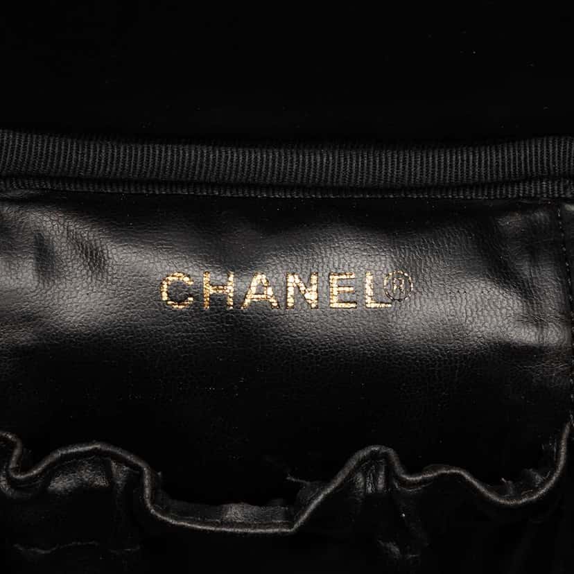 Chanel CC Caviar Vanity Bag Black Leather Very good condition - Box View