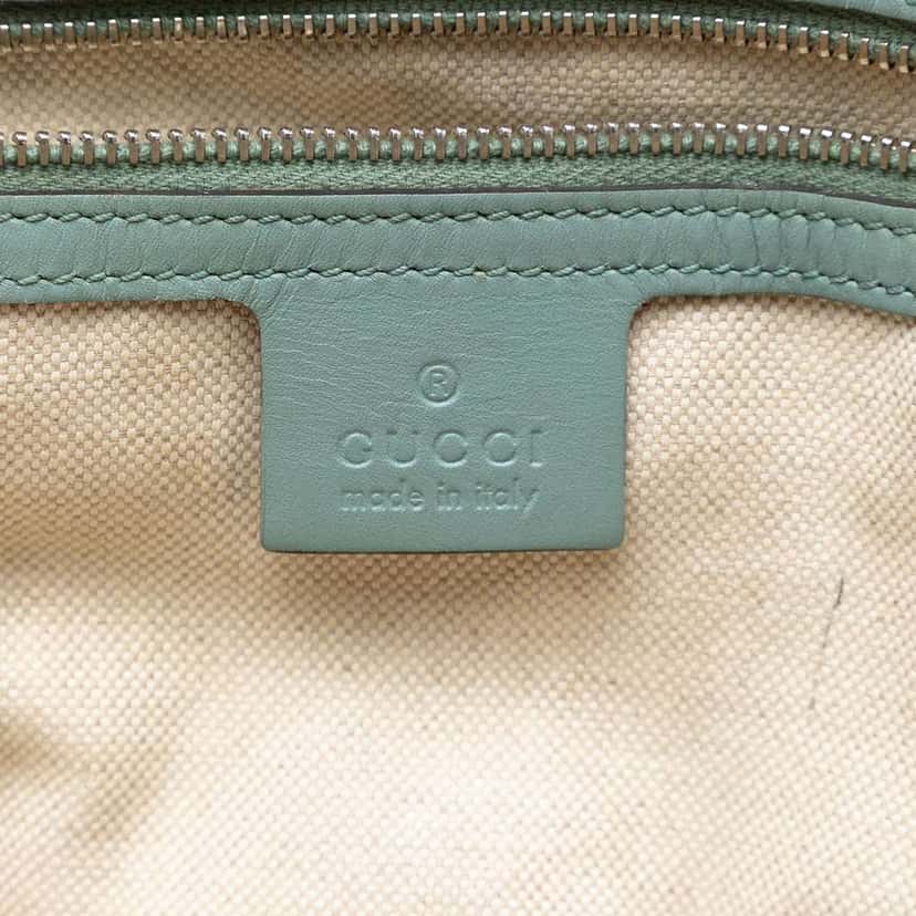 Gucci Medium GG Imprime Joy Tote Blue Canvas Very good condition - Box View