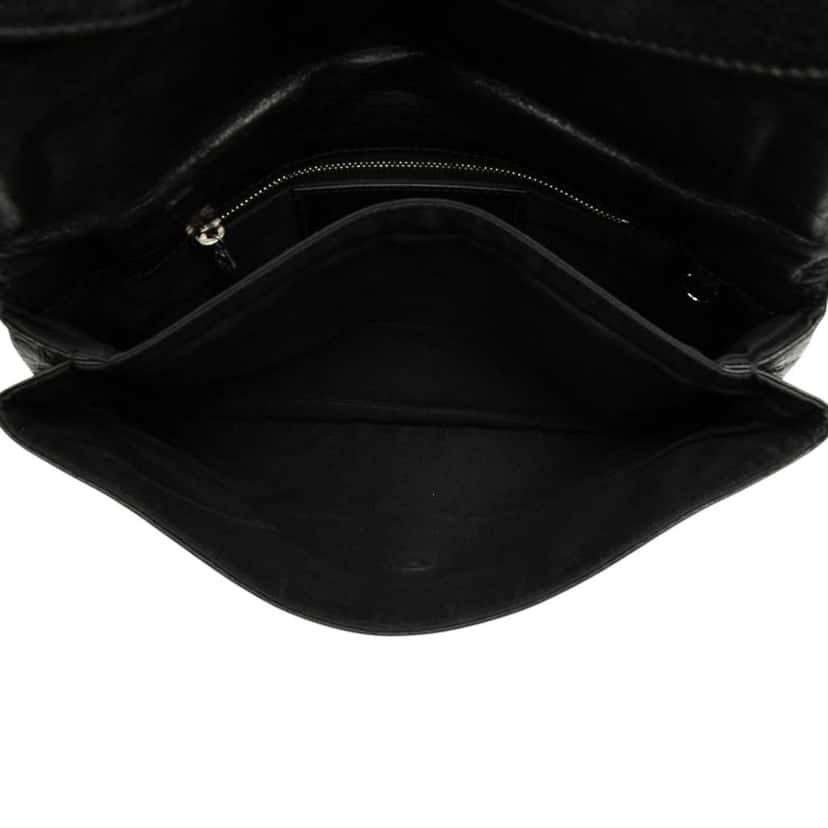 Balenciaga Lambskin Motocross Giant 12 Envelope Clutch Black Leather Very good condition - Model View