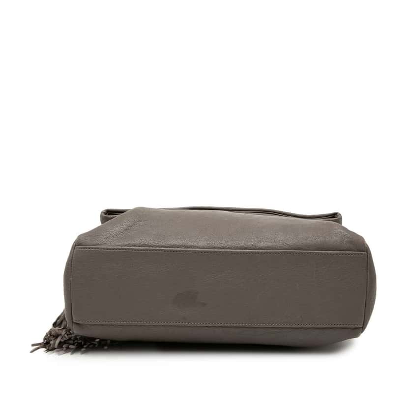 Saint Laurent Medium Grain De Poudre West Hollywood Crossbody Grey Leather Very good condition - Inside View