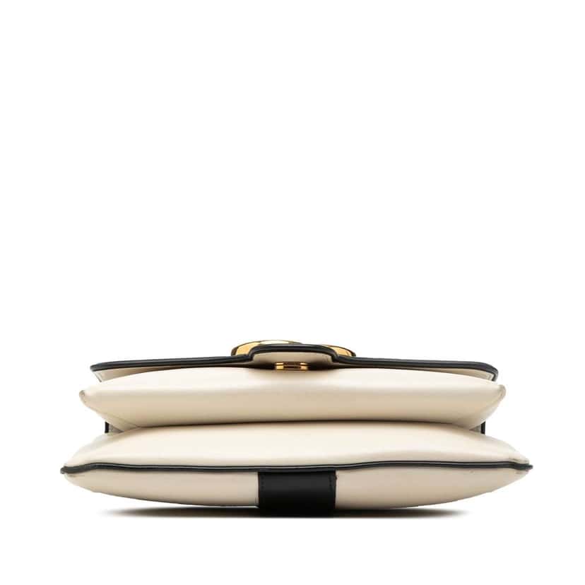 Gucci Small Bicolor Leather Arli Crossbody White Leather Very good condition - Inside View
