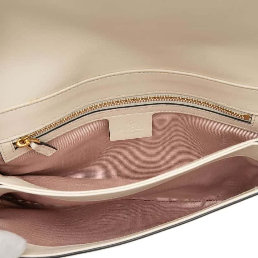 Gucci Small Bicolor Leather Arli Crossbody White Leather Very good condition - Model View