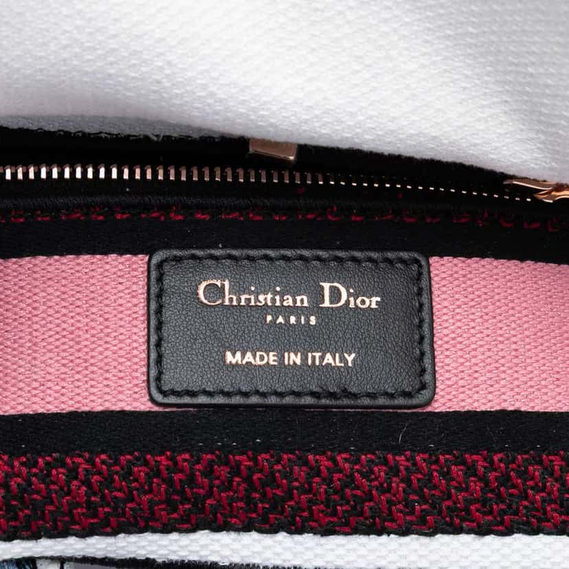 Dior Mini Embroidered Canvas Florilegio Lady D Lite White Canvas Very good condition - Box View