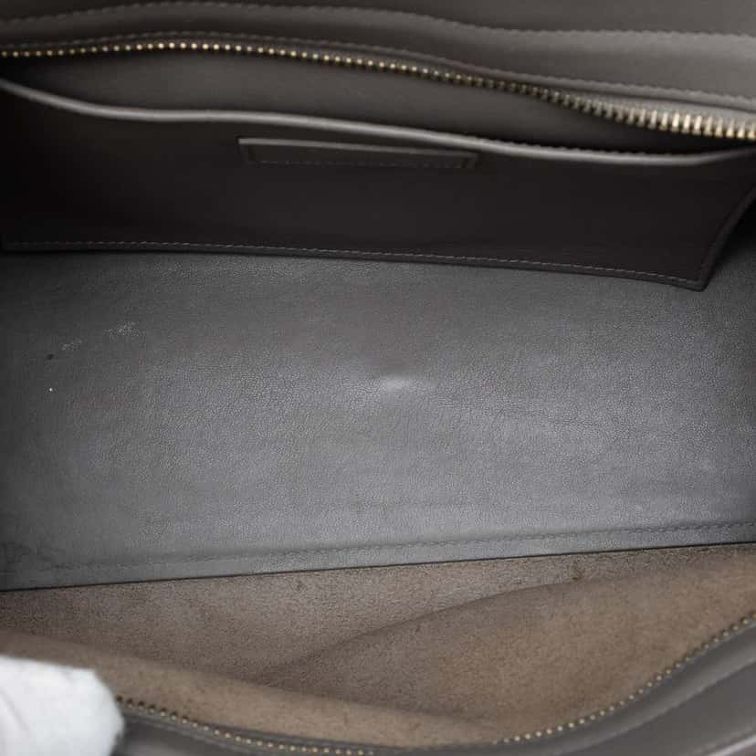 Saint Laurent Baby Leather Monogram Downtown Cabas Satchel Grey Leather Very good condition - Model View