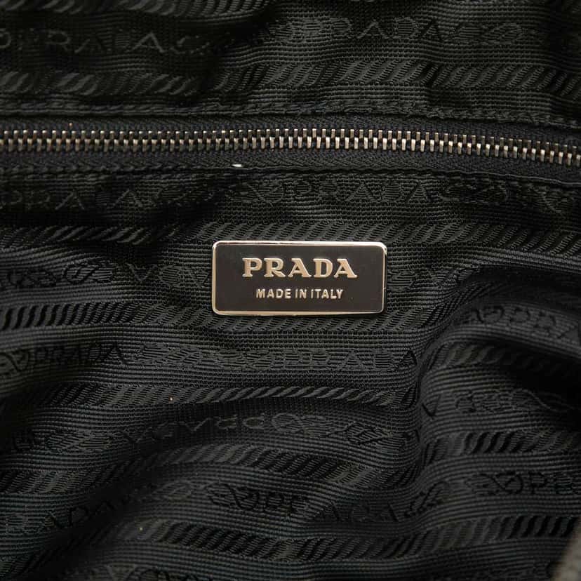 Prada Tessuto Handbag Black Very good condition - Box View