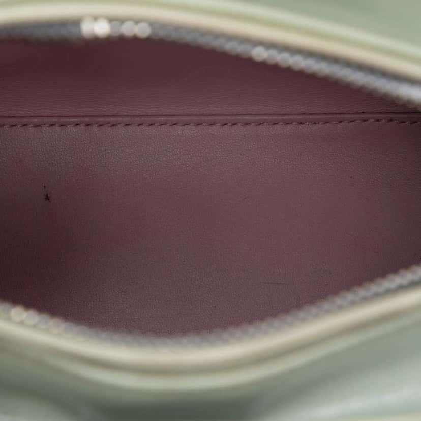 Dior Medium Ombre Patent Cannage Lady Dior Green Leather Very good condition - Model View