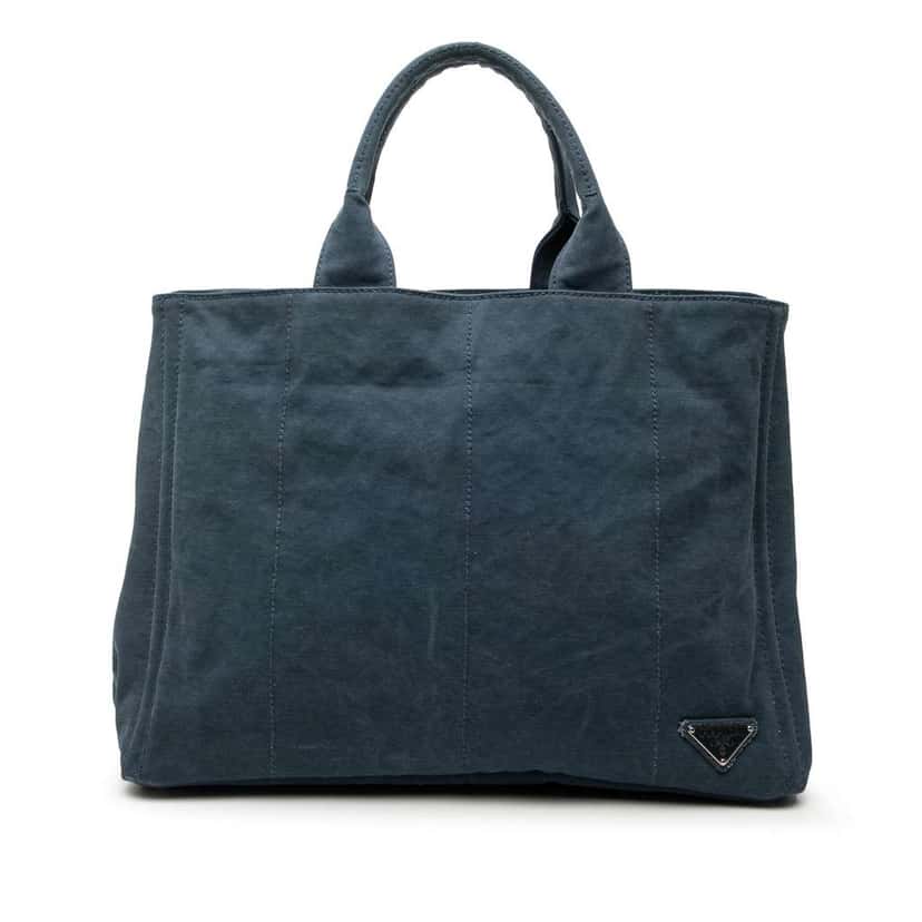 Prada Denim Tote Blue Denim Very good condition - Front View