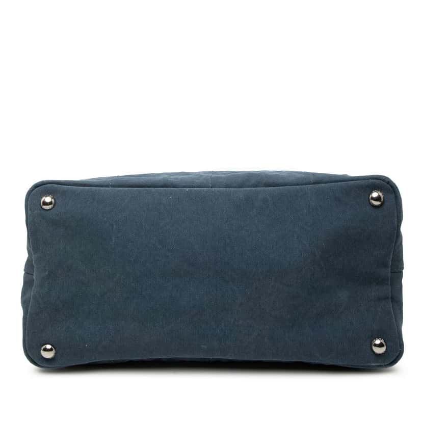 Prada Denim Tote Blue Denim Very good condition - Inside View