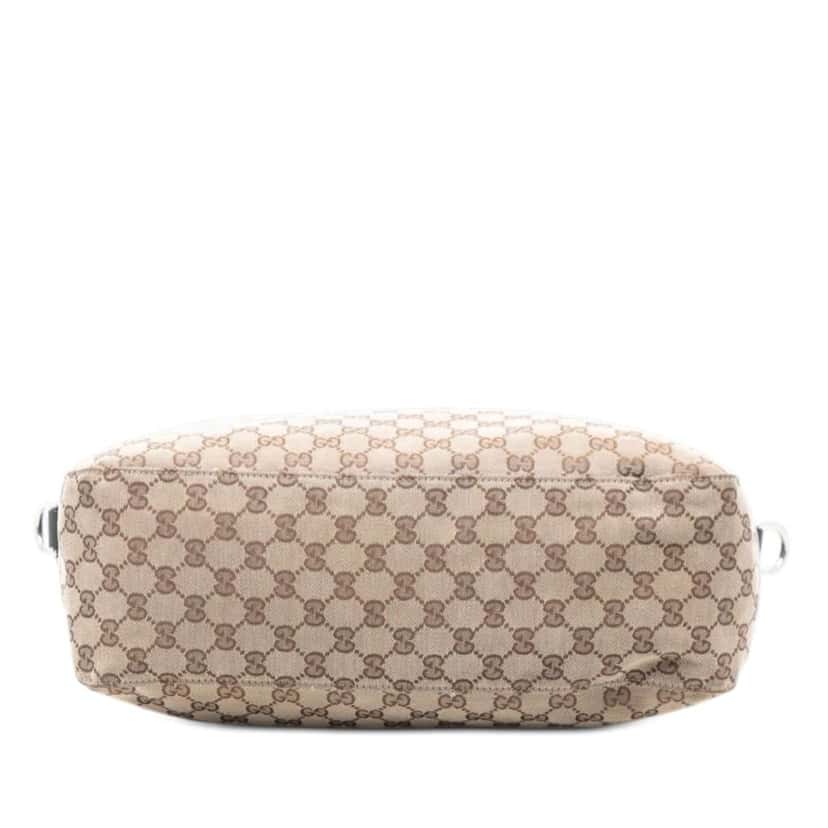 Gucci Large GG Canvas Icon Bit Satchel Beige Canvas Very good condition - Inside View