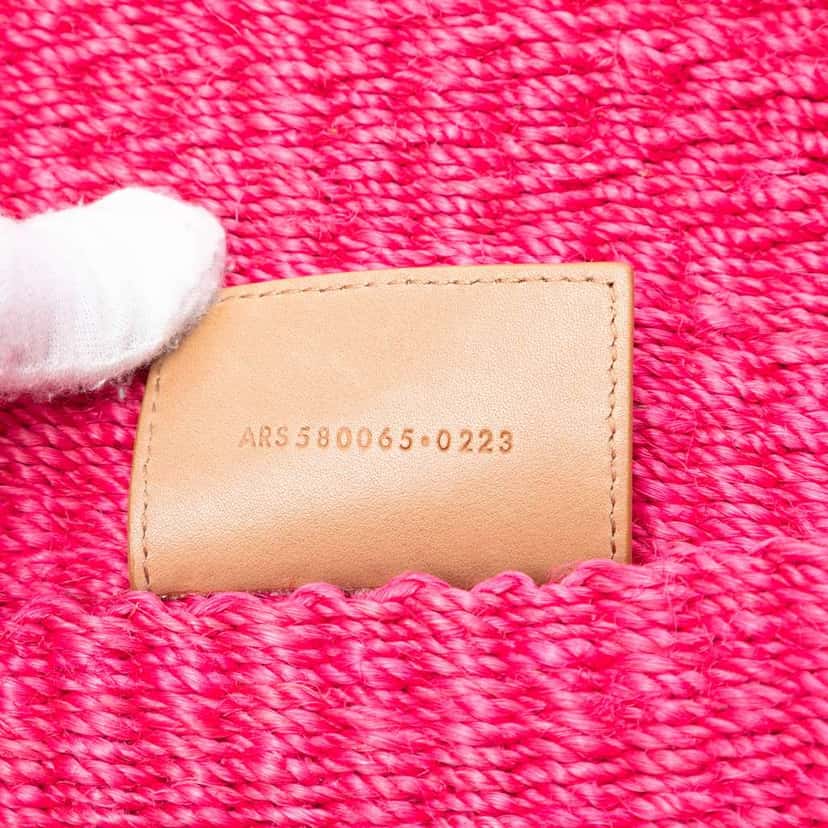 Saint Laurent Medium Raffia Monogram Kate Crossbody Pink Very good condition - Box View
