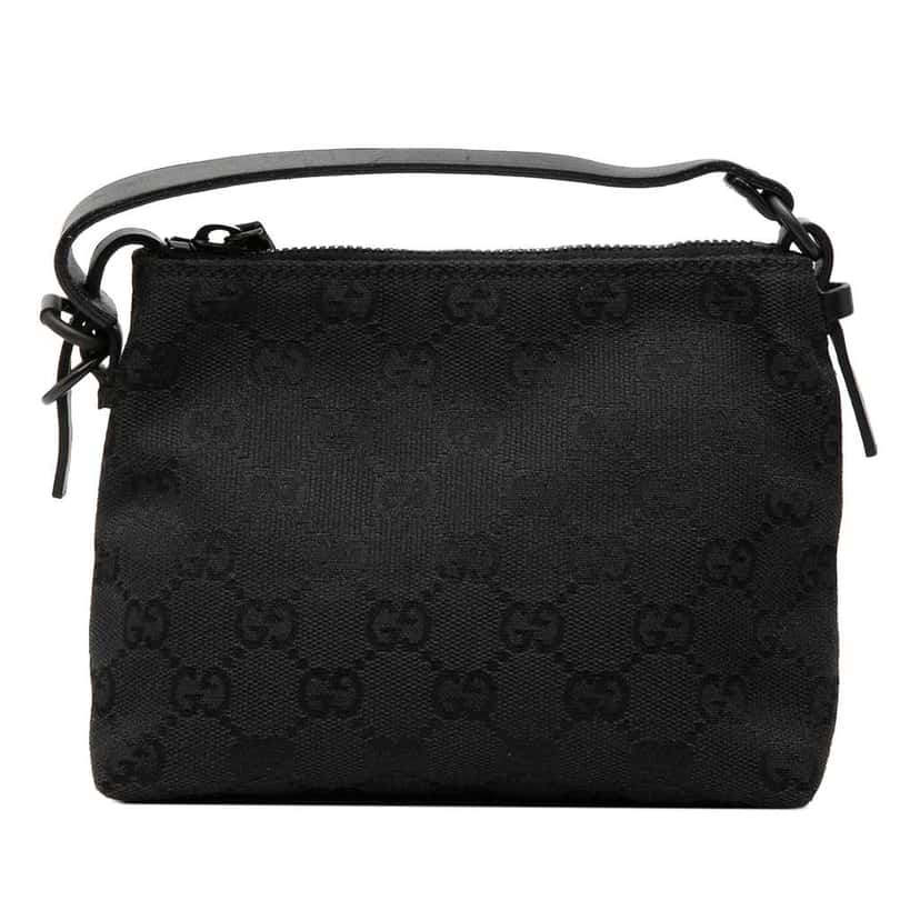Gucci GG Canvas Handbag Black Canvas Very good condition - Front View