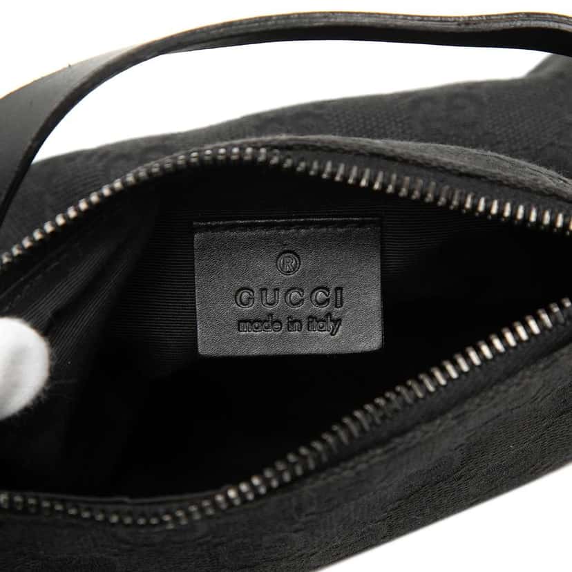 Gucci GG Canvas Handbag Black Canvas Very good condition - Box View