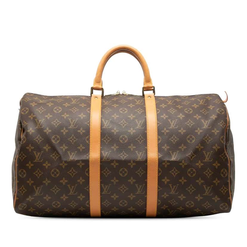 Louis Vuitton Monogram Keepall 50 Brown Very good condition - Front View