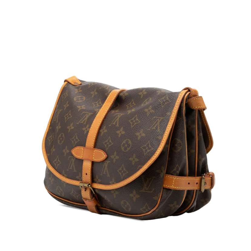 Louis Vuitton Monogram Saumur 30 Brown Very good condition - Back View