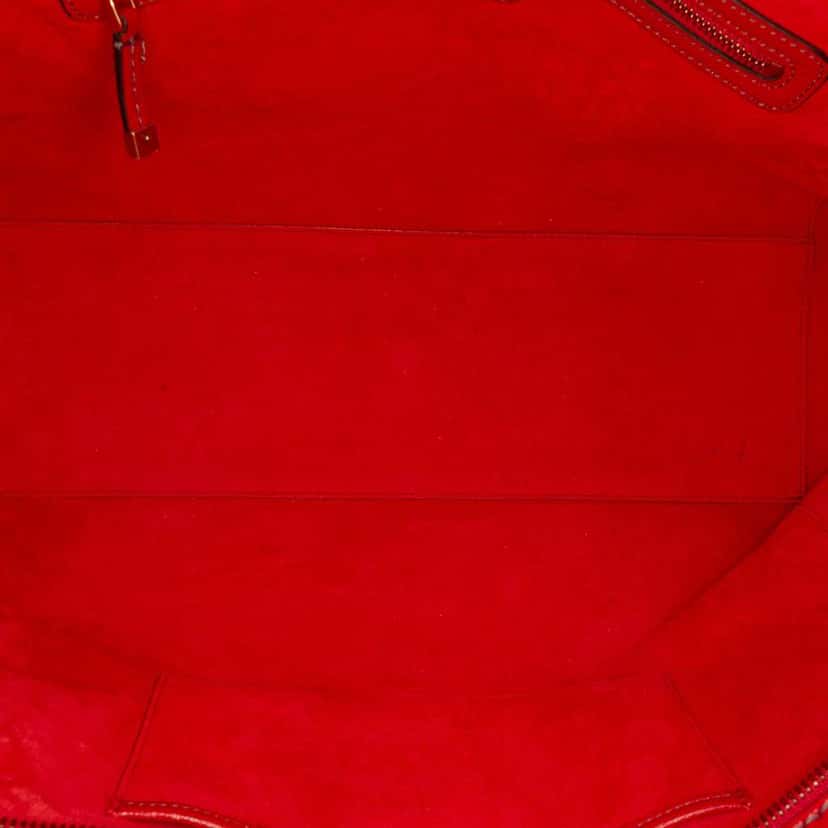 Dior Studded Goatskin Diorangeles Convertible Tote Red Leather Very good condition - Model View