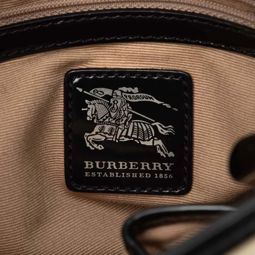Burberry Supernova Check Coated Canvas Dryden Crossbody Beige Very good condition - Box View