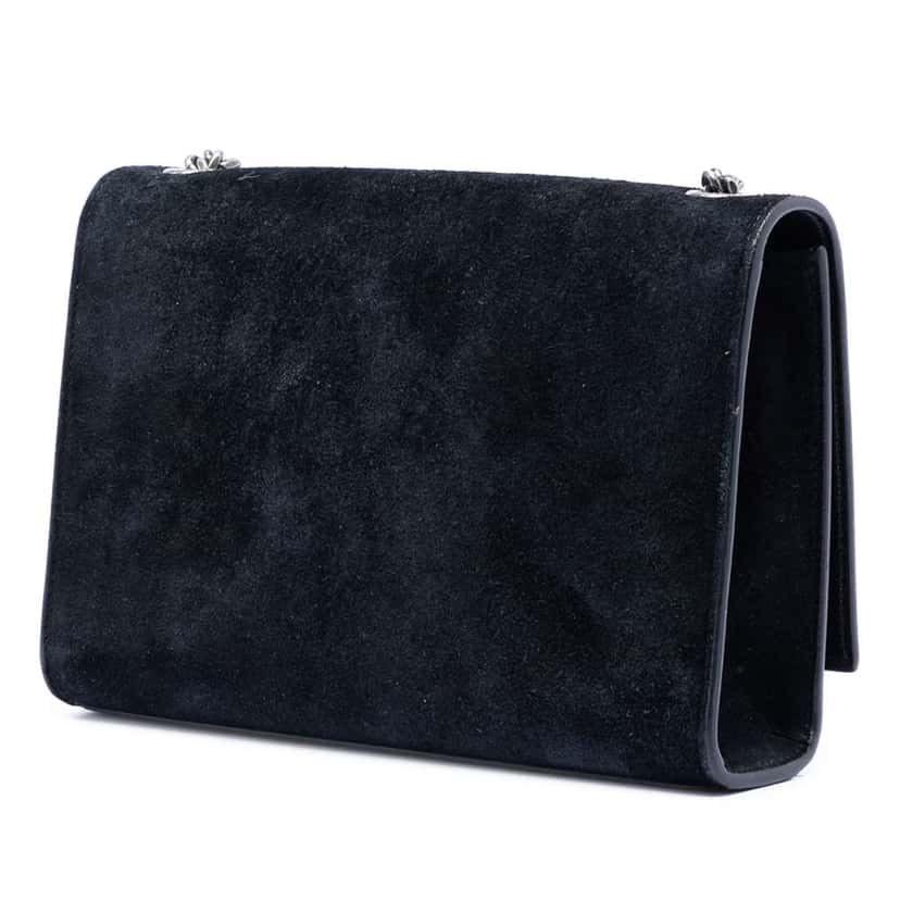 Saint Laurent Small Suede Monogram Star Studded Kate Crossbody Black Leather Very good condition - Back View