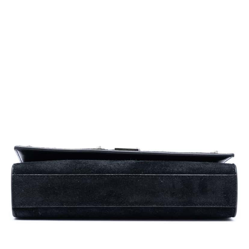 Saint Laurent Small Suede Monogram Star Studded Kate Crossbody Black Leather Very good condition - Inside View