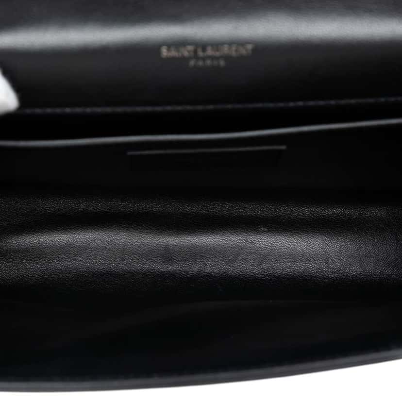 Saint Laurent Small Suede Monogram Star Studded Kate Crossbody Black Leather Very good condition - Model View