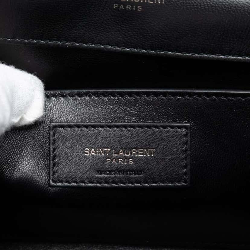 Saint Laurent Small Suede Monogram Star Studded Kate Crossbody Black Leather Very good condition - Box View