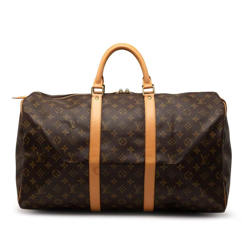 Louis Vuitton Monogram Keepall 50 Brown Very good condition - Front View