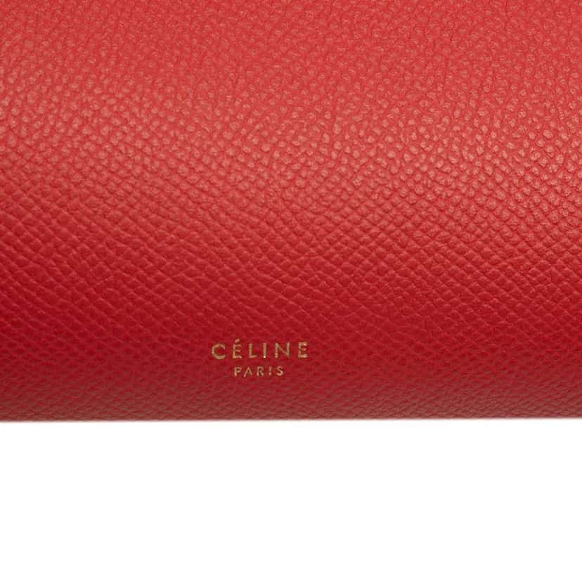 Celine Mini Leather Belt Bag Satchel Red Leather Very good condition - Box View