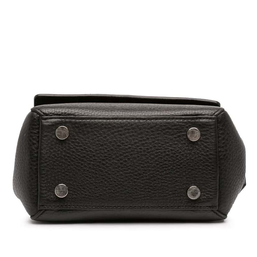 Alexander Wang Pebbled Calfskin and Suede Attica Flap Marion Crossbody Black Leather Very good condition - Inside View
