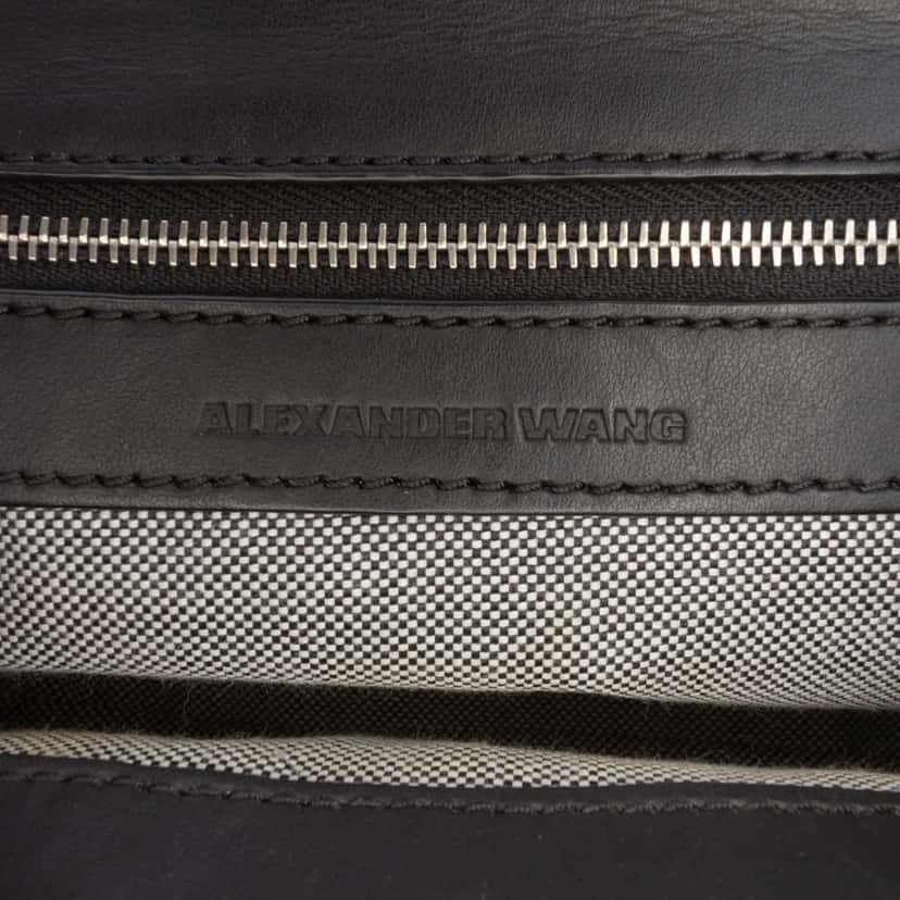 Alexander Wang Pebbled Calfskin and Suede Attica Flap Marion Crossbody Black Leather Very good condition - Box View