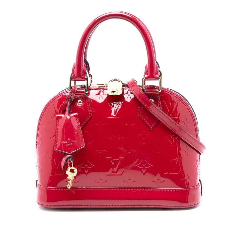 Louis Vuitton Monogram Vernis Alma BB Pink Leather Very good condition - Front View