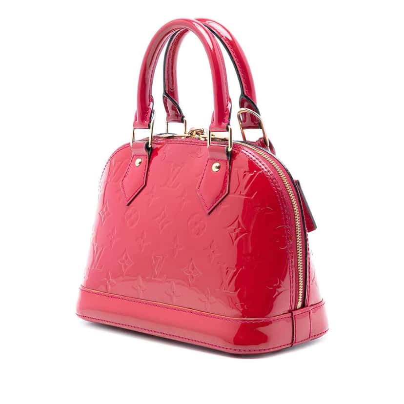 Louis Vuitton Monogram Vernis Alma BB Pink Leather Very good condition - Back View